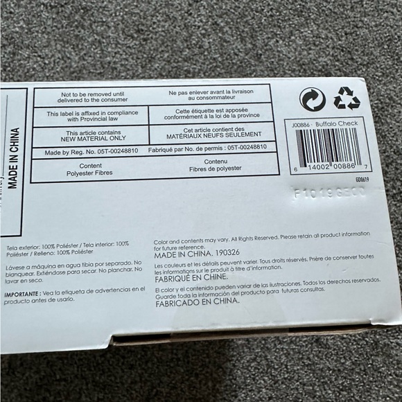 NWT J J Cole Buffalo Check Car Seat Cover - Picture 6 of 6